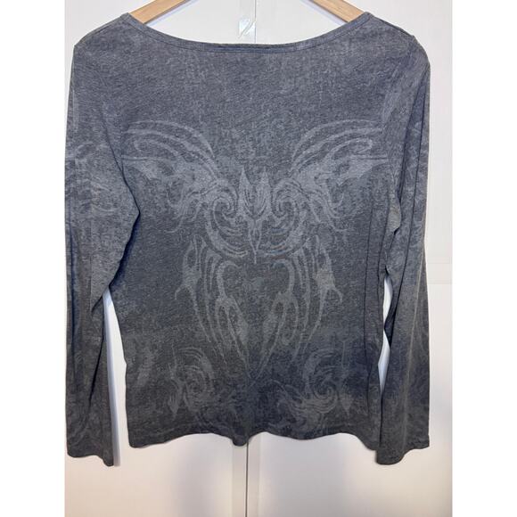 Harley Davidson Pink w/Rhinestones XL Long Sleeve Top - Picture 2 of 6